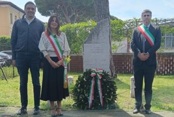 Il Comune della Spezia alla commemorazione delle vittime del bombardamento di Avenza