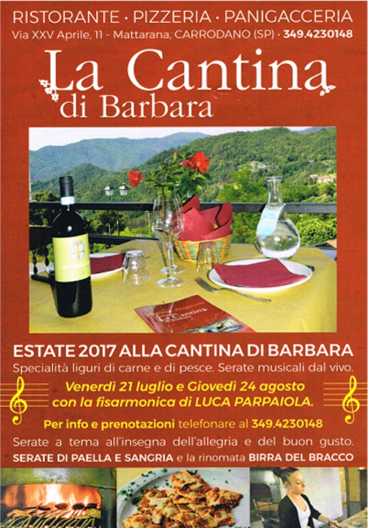 Ferragosto alla Cantina di Barbara in Val di Vara