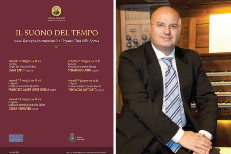 Torna &quot;Il Suono del Tempo&quot;, 5 concerti d'organo tra La Spezia e Fezzano.