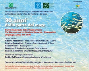 &quot;30 anni dalla Parte del Mare&quot;: il 20 giugno a Manarola l&#039;inaugurazione della mostra di Goletta Verde. Ecco anche le indicazioni per visitare l&#039;imbarcazione