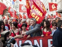 Maurizio Landini alla Spezia