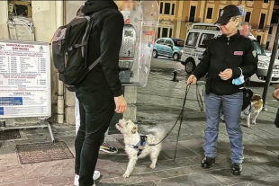 Dalla pedana della giostra allo scarico del water: il cane antidroga Leone batte la fantasia degli spacciatori