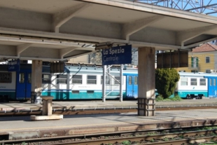 La stazione centrale della Spezia