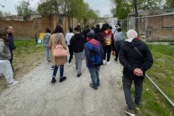 Scuola Media Carlo Cattaneo di Melara a Fossoli con l&#039;ANPI Levante