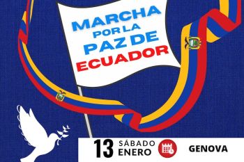 Fiaccolata per la Pace e l&#039;Unità dell&#039;Ecuador a Genova