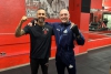 Conor McGregor (a destra) e coach Luca Riccardi