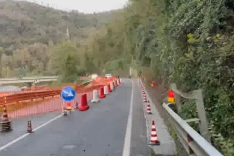 Rinviata la chiusura totale dell'Aurelia a Borghetto, oggi la strada resta aperta