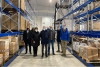 Il sindaco Pierluigi Peracchini in visita al nuovo magazzino Battagli Marine Hardware