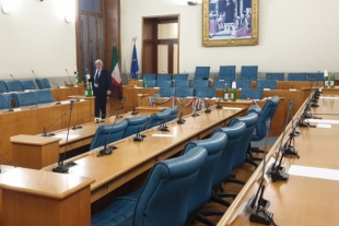 La sala del Consiglio comunale spezzino