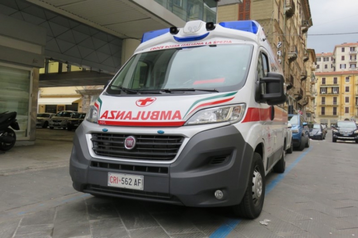 Un&#039;ambulanza della Croce Rossa