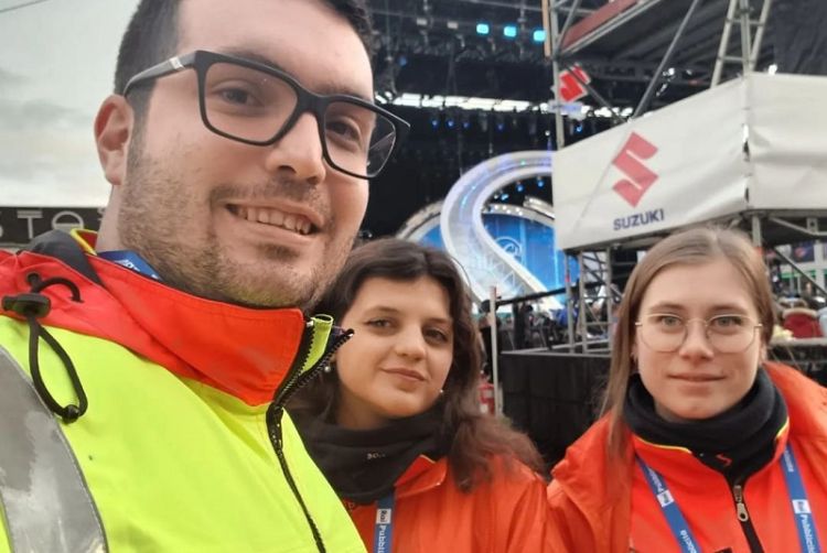 Volontari della Pubblica assistenza della Spezia al Festival di Sanremo