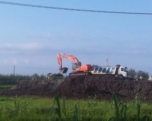 Ameglia: area verde ok, lavori in corso nel retrospiaggia di Fiumaretta