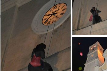 A Vezzano la Befana scende dal campanile della chiesa