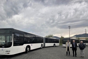 Per la prima volta alla Spezia 3 autobus di 18 metri Marca MAN Modello Lion’s City Autosnodati