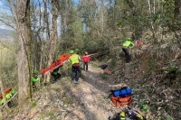 Due biker infortunati e una bimba dispersa, il Soccorso alpino si esercita a Beverino