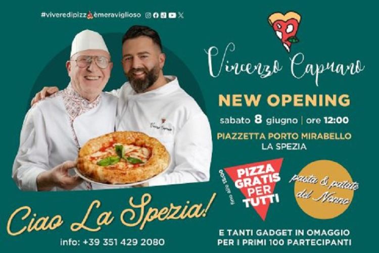 La nota catena di pizzerie &quot;Vincenzo Capuano&quot; apre alla Spezia