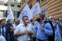 Rixi alla manifestazione a Genova