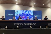 Lo spezzino Davide Battistella alla presentazione di Genova Capitale Europea dello sport 2024