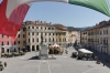 Piazza Matteotti vista dal palazzo comunale di Sarzana