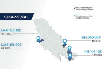 Regione Liguria stanzia oltre 32 milioni contro il dissesto idrogeologico, 4 gli interventi nello spezzino