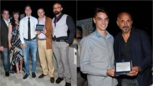 Nahuel Valentini e Giulio Maggiore premiati al Gran Galà di Calcio Spezzino