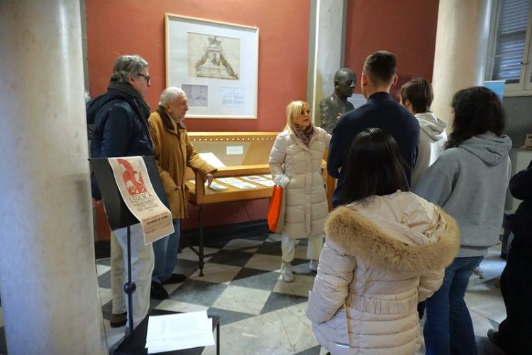 Gli studenti del Liceo Costa in visita alla mostra dedicata ad Ettore Cozzani