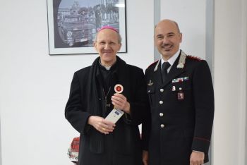 Mons. Luigi Ernesto Palletti in visita al Comando Provinciale Carabinieri della Spezia