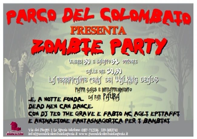 Zombie Party di Halloween PARCO DEL COLOMBAIO