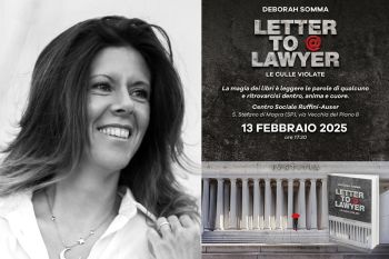 Deborah Somma a Santo Stefano con il suo &quot;Letter to a lawyer: le culle violate&quot;