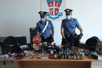 La refurtiva sequestrata dai carabinieri