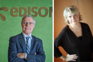 Didier Calvez, Edison Chief Financial Officer di Edison e Ivana Bonnet, Senior Country Officer per Crédit Agricole CIB Italy