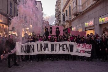 La manifestazione di Non Una di Meno La Spezia per l&#039;8 marzo