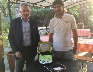 Consegnato un defibrillatore per l&#039;area verde di Melara