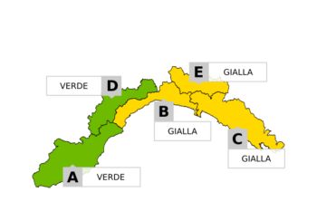 Prevista allerta gialla per temporali per domenica 29 ottobre