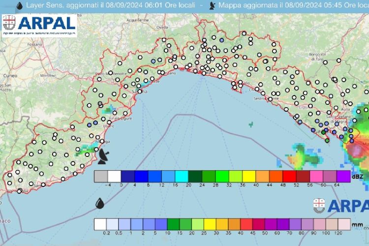 Maltempo, un altro intenso fronte atteso sulla Liguria