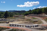 L&#039;area del cantiere del nuovo ospedale del Felettino