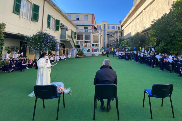 Peracchini incontra i bambini della scuola paritaria San Domenico di Guzman