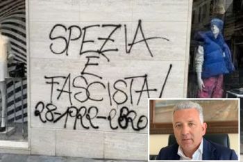 Scritte fasciste nel centro città, Peracchini: &quot;Massima distanza verso queste scritte vergognose&quot;