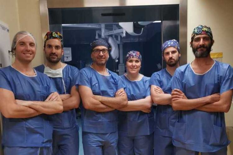 L&#039;equipe di chirurgia generale. 