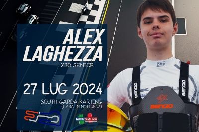 Alex Laghezza velocissimo alla IAME SERIES NOTTURNA