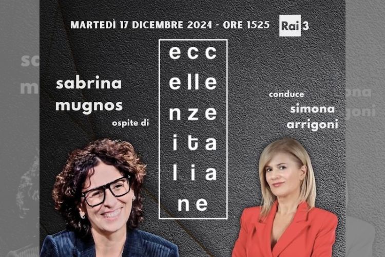 La spezzina Sabrina Mugnos ospite della trasmissione di Rai 3 &quot;Eccellenze Italiane&quot;