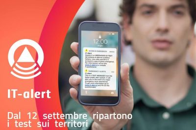Il 26 settembre test del sistema di allarme anti-catastrofi “IT-alert” nella provincia spezzina