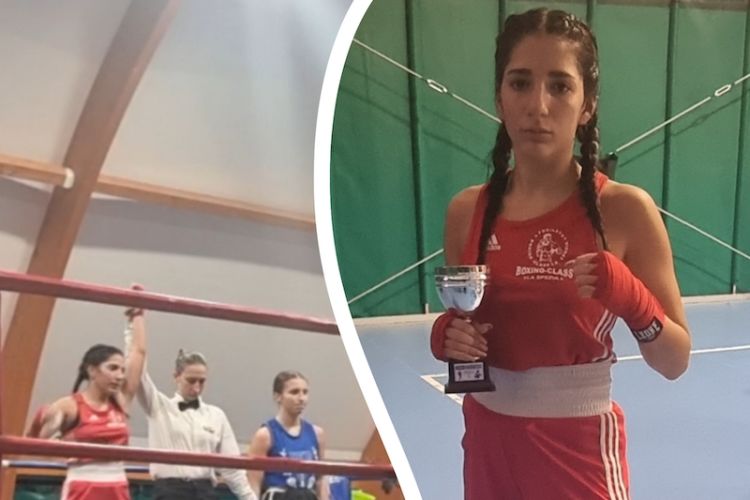 La spezzina Valeria Licari della Boxing class vince un altro match di pugilato