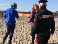 La passeggiata al mare costa cara a una coppia