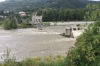 Il ponte di Albiano dopo il crollo