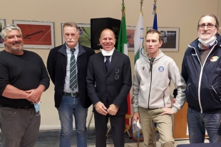 Nella foto il nuovo consiglio Fir Ligure, da sin. Fabio Paradiso, Roberto Lucchina, Enrico Mantovani, Paolo Barabino e Sergio Migliorini.