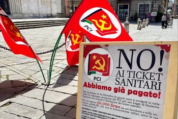 Il PCI continua la raccolta firme per la proposta di legge per l&#039;abolizione dei ticket sanitari