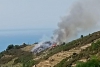Riomaggiore, incendio nella zona del santuario di Montenero