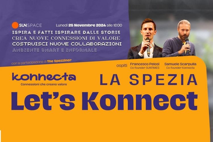 &quot;Let's Konnect&quot;, alla Spezia un meetup gratuito per imprenditori, freelance e professionisti