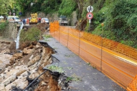 La strada provinciale SP548 tra Badalucco e Montalto in direzione Molini di Triora